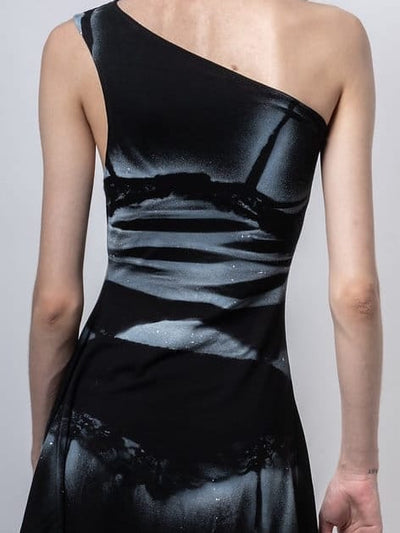 Lingerie dress black-Kenza Iatrides-APOC STORE