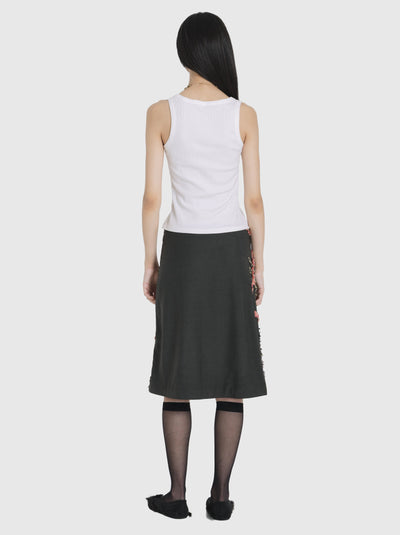 Skirt Midi with Emroidery-Nensi Avetisian-APOC STORE