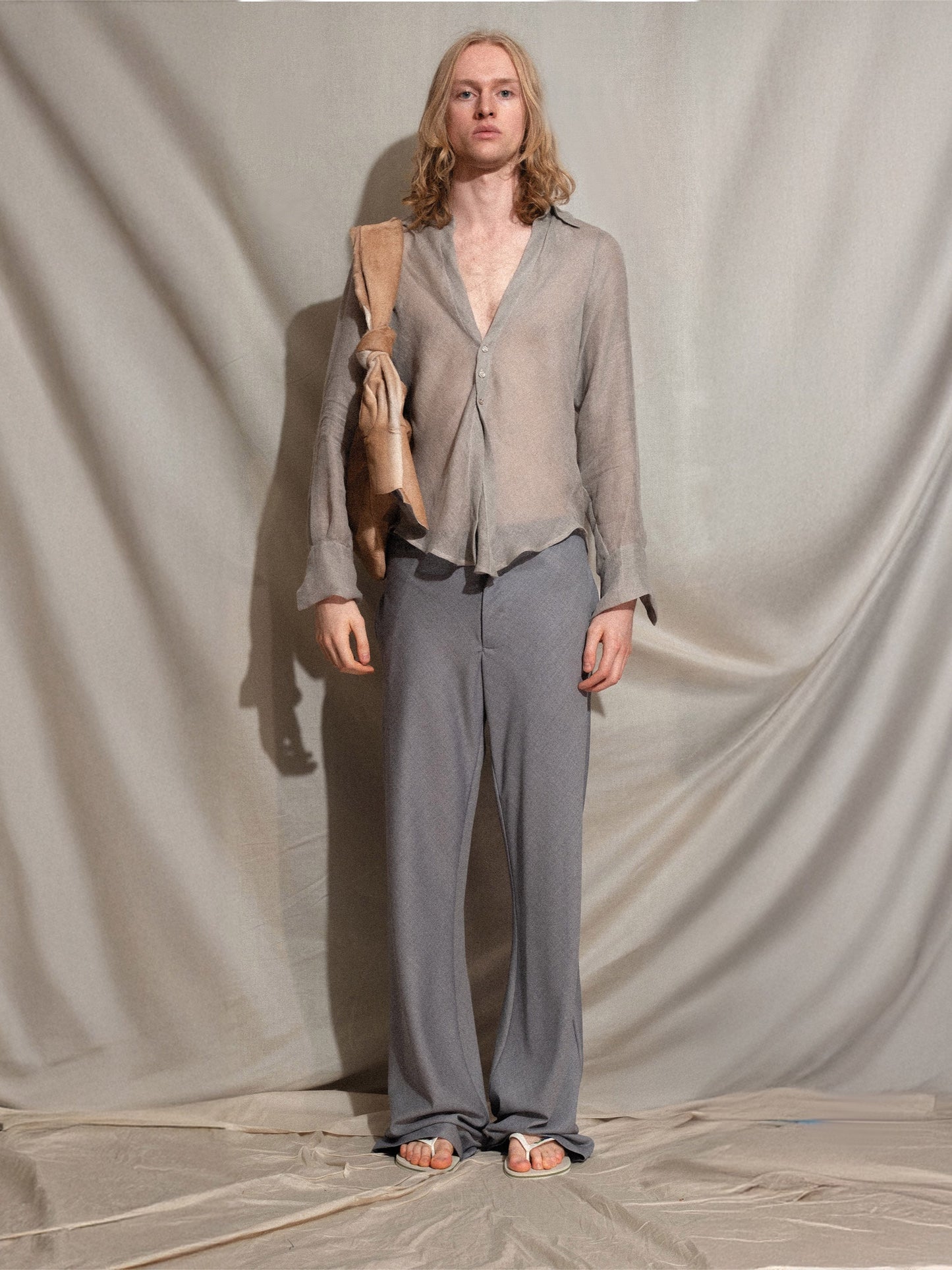 BB Sack in Beige Hair-on-Hide-Pedro Trindade-APOC STORE