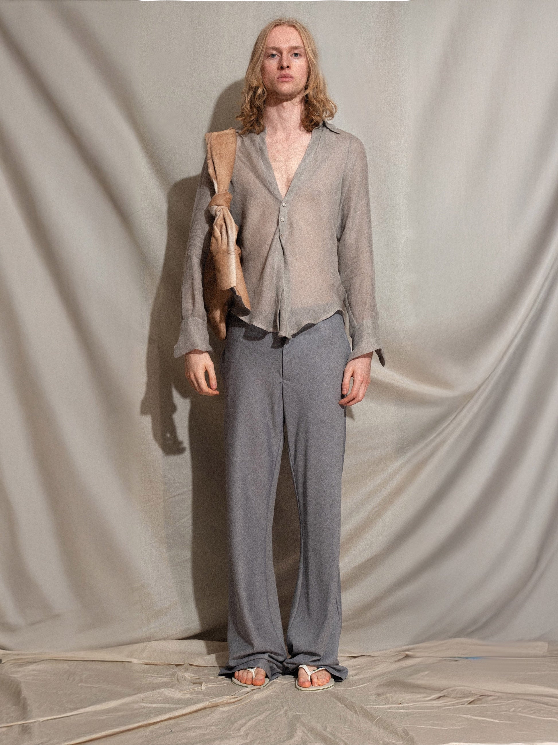 BB Sack in Beige Hair-on-Hide-Pedro Trindade-APOC STORE