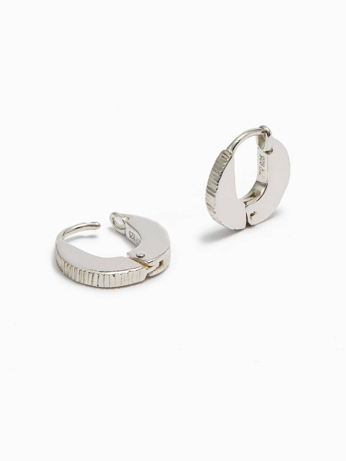 Reeded Huggie Hoops-Zohra Rahman-APOC STORE