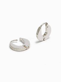 Reeded Huggie Hoops-Zohra Rahman-APOC STORE