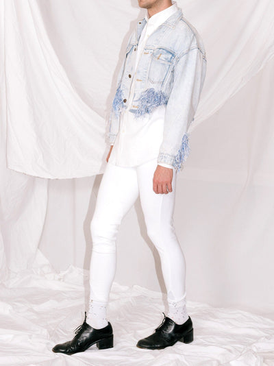 Beaded Jeans Jacket-Lou de Bètoly-APOC STORE