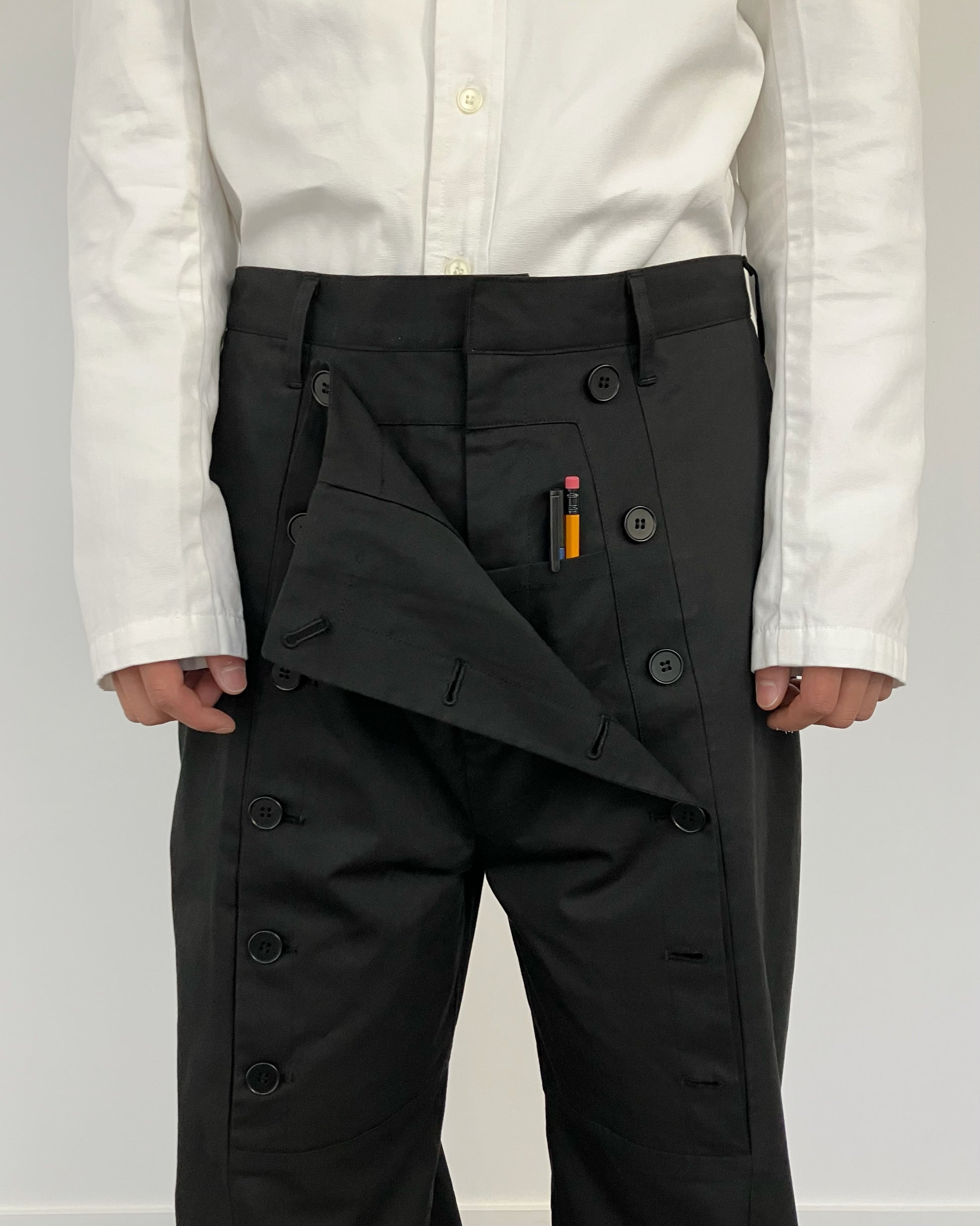 HIDDEN POCKET TROUSERS BLACK-EGNARTS-APOC STORE