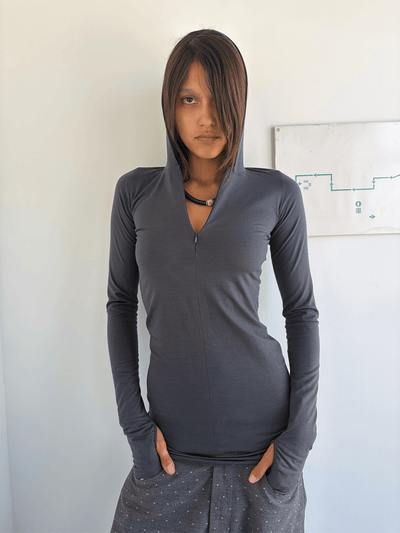 Merino Zip Hoodie-Lucas Benjamin-APOC STORE