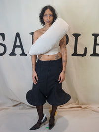 GARMENT # 001 COLLECTION #002 SCULPTURAL HEM SKIRT-SAMPLE GARMENTS-APOC STORE
