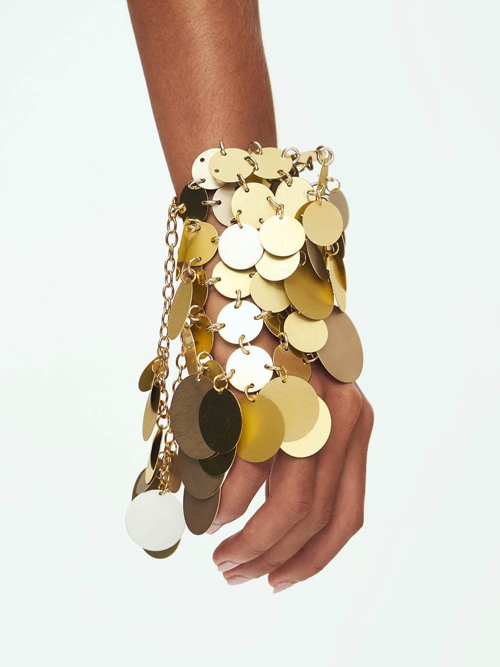 Aluminum Disc Bracelet - GOLD-JALACONDA-APOC STORE