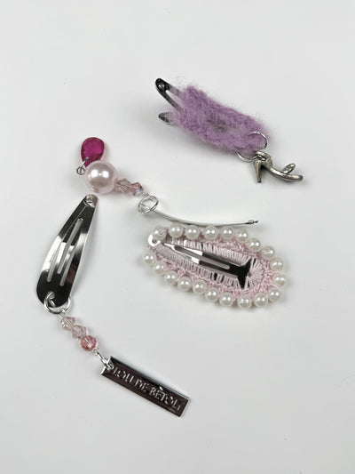 SET OF 4 HAIR CLIPS-Lou de Bètoly-APOC STORE