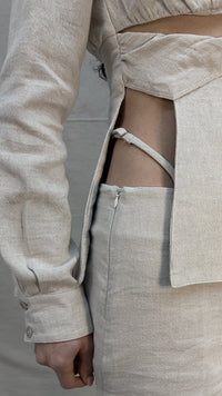 SINGLE STRAP MINI SKIRT-Elena Velez-APOC STORE