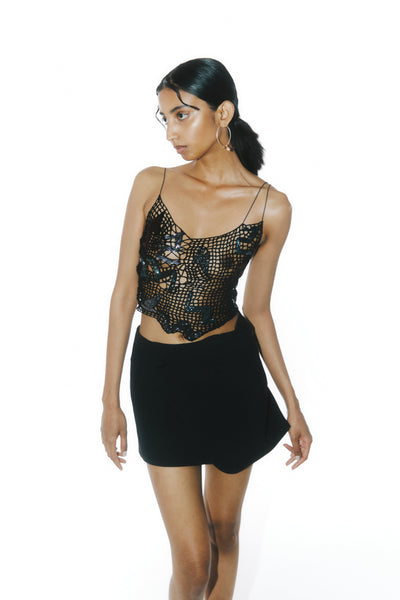 Embroidered Crochet Tetris Top-Lou de Bètoly-APOC STORE