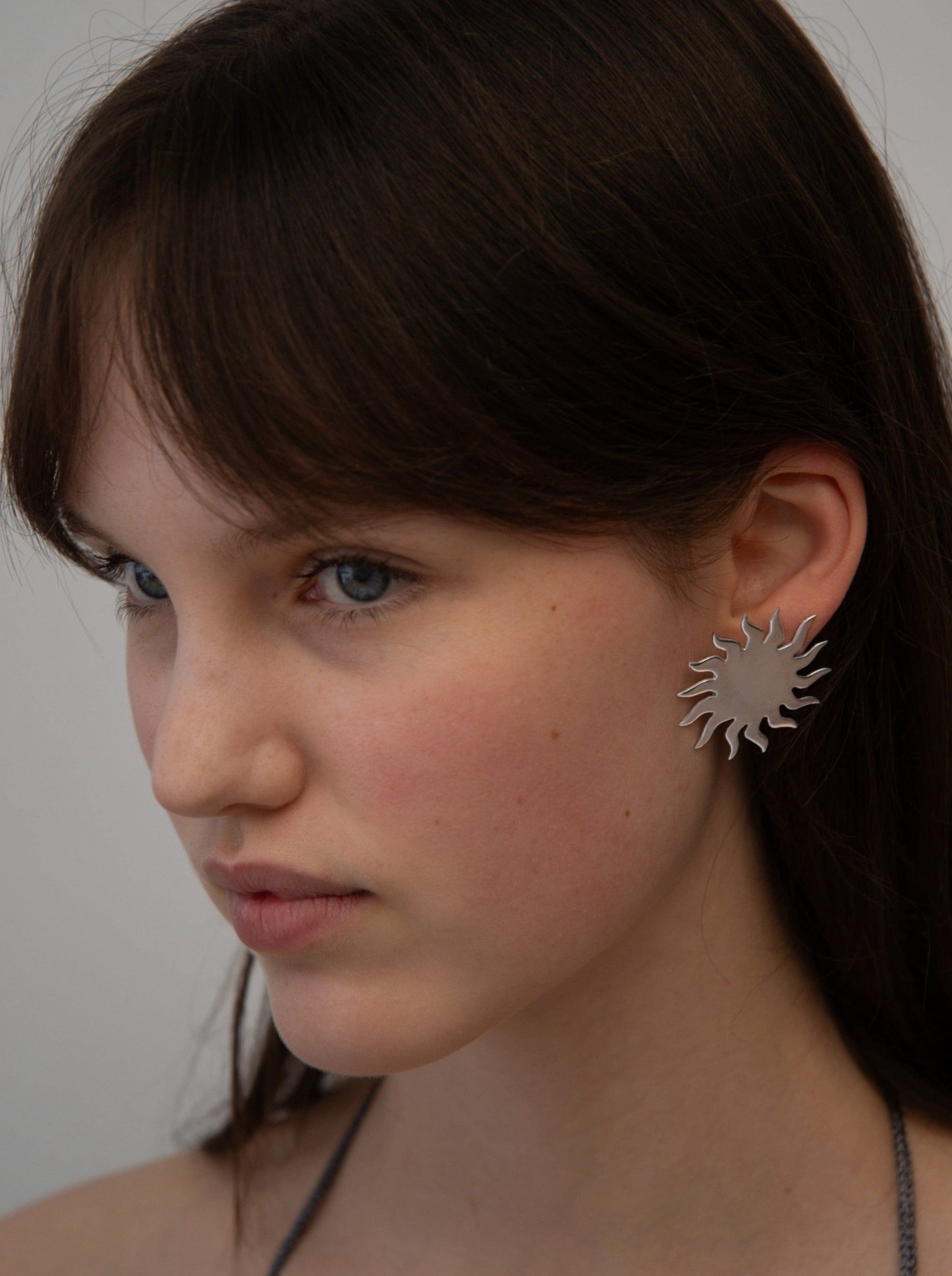 ANDREA SILVER EARRINGS-EYLAND-APOC STORE