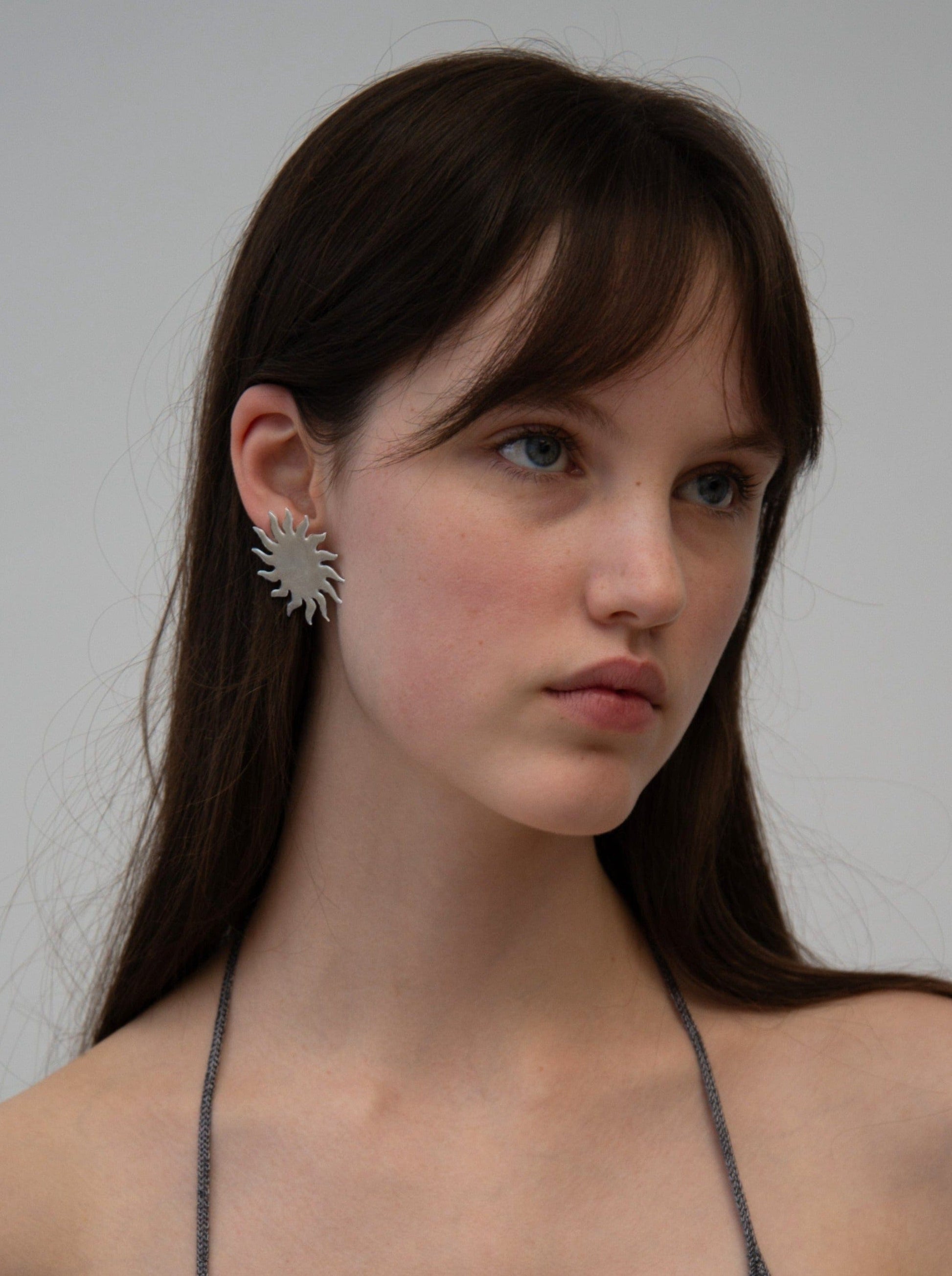 ANDREA SILVER EARRINGS-EYLAND-APOC STORE