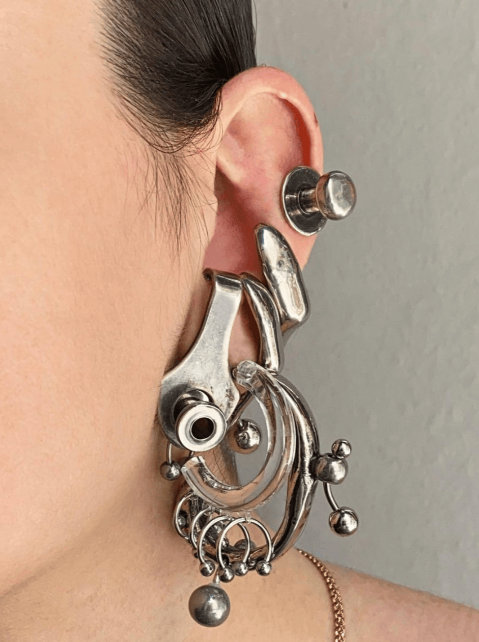 Piercing Punk Earring-anGostura-APOC STORE