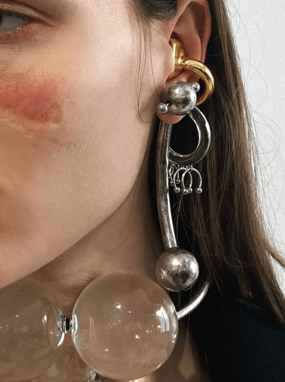 Pvc Punk Piercing Earrings-anGostura-APOC STORE