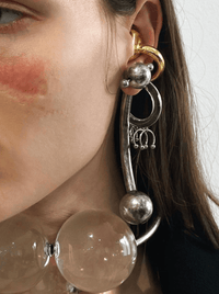 Pvc Punk Piercing Earrings-anGostura-APOC STORE