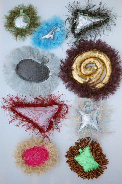 AQUATIC MOTIFS KEYCHAIN SILVER-Fior di Latte-APOC STORE