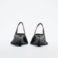 Slingback Mules - Smooth Black-BHIVE-APOC STORE