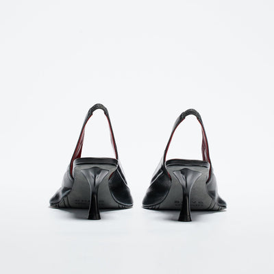Slingback Mules - Smooth Black-BHIVE-APOC STORE