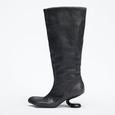 DRAGO WIDE-CALF BOOTS - VINTAGE BLACK-BHIVE-APOC STORE