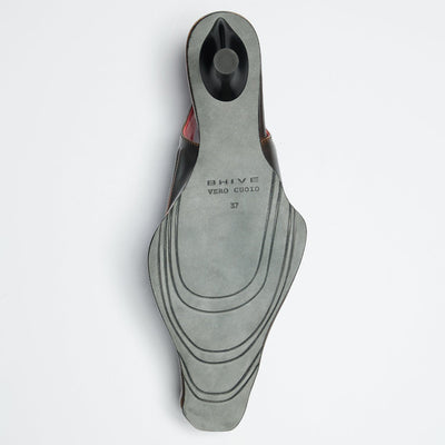 Slingback Mules - Smooth Black-BHIVE-APOC STORE