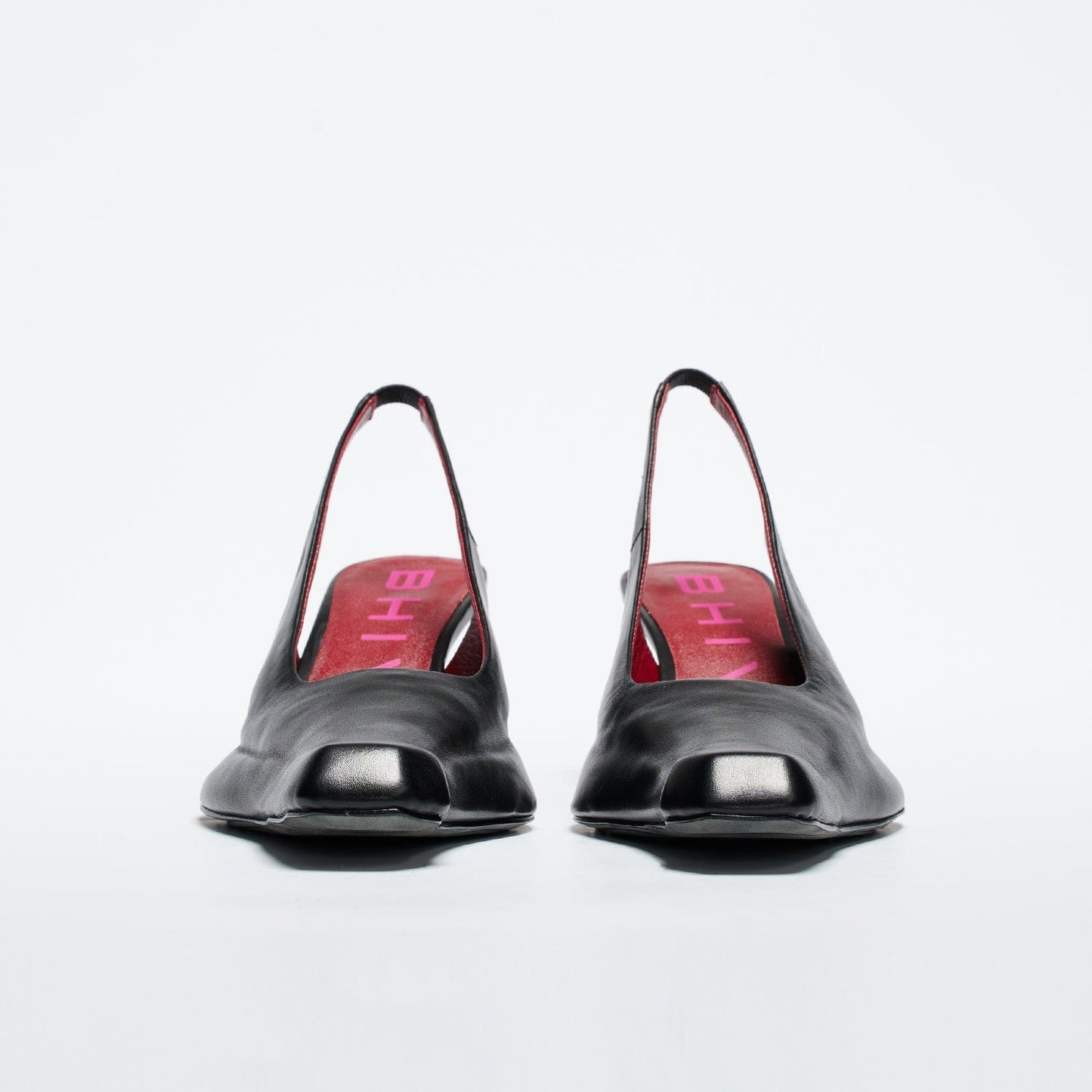 Slingback Mules - Smooth Black-BHIVE-APOC STORE