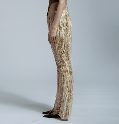 Lace Web Trousers-Gyouree Kim-APOC STORE