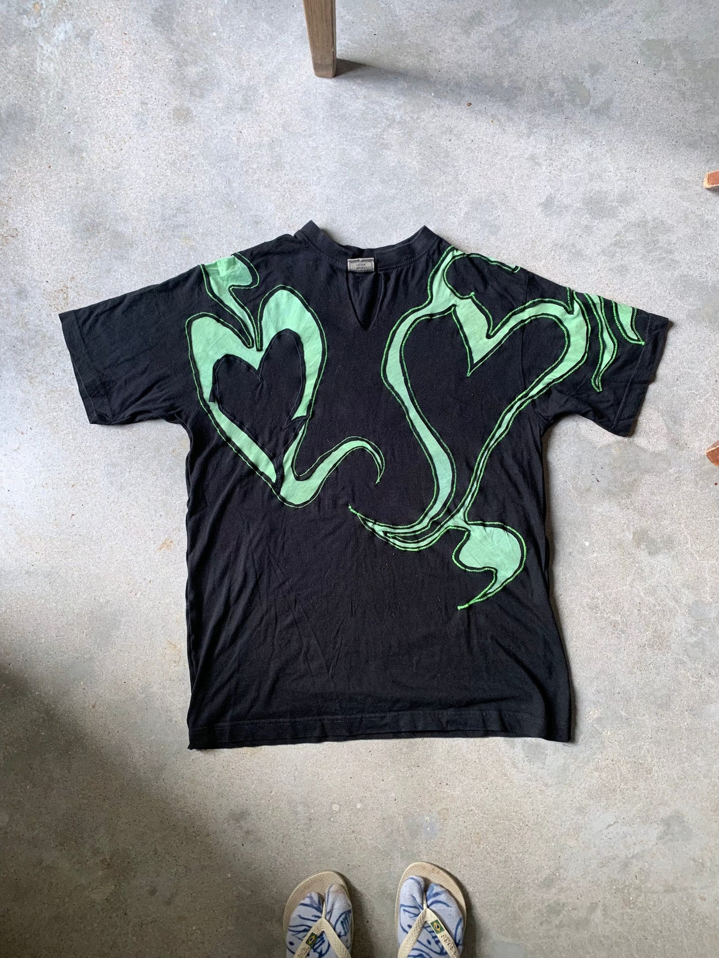 EROS TOP BLACK GREEN-ATH-APOC STORE