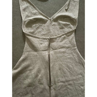 enigma linen dress plain-Snake Divine-APOC STORE