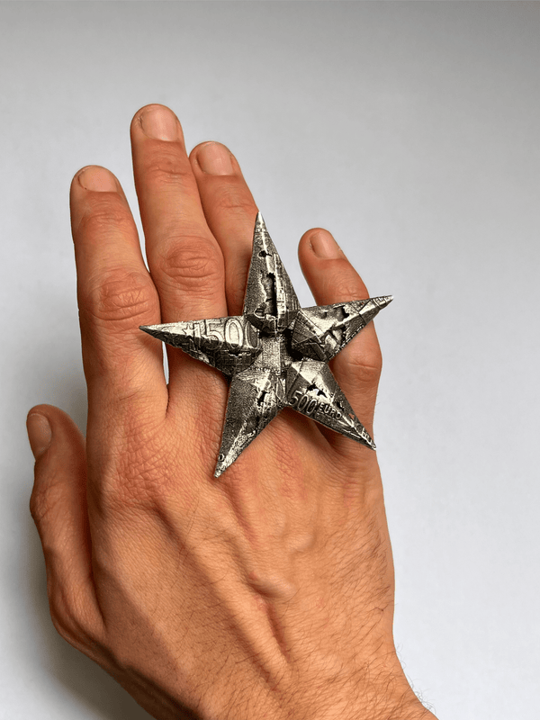 ORIGAMI BANKNOTE RING-RAPHAEL EVERDEEN-APOC STORE