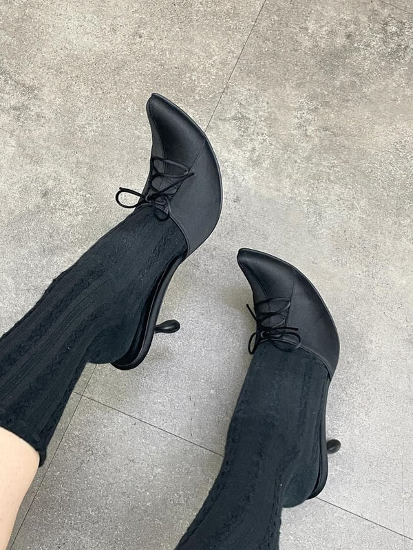 Black Pixie Heels-Gyouree Kim-APOC STORE