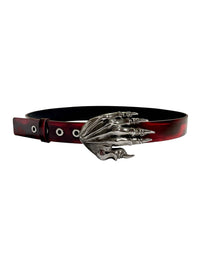 X LEO OFFICIAL Leather Belt w/ Claw Belt Buckle-Naomi Gilon-APOC STORE