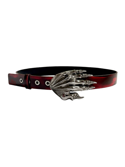X LEO OFFICIAL Leather Belt w/ Claw Belt Buckle-Naomi Gilon-APOC STORE