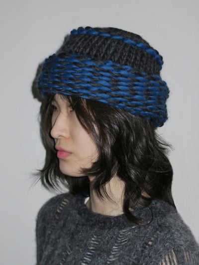BULKY HAT - CHARCOAL/ BLUE-CPW-APOC STORE