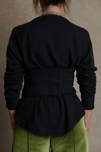 Wrapped Top - Black-Karlaidlaw-APOC STORE