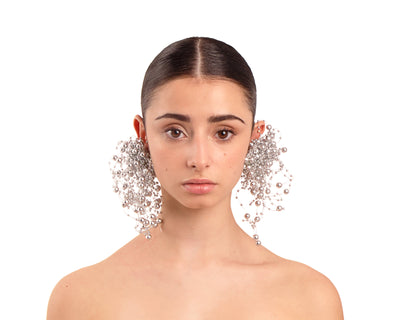 Bubble Bath Earrings - Silver-1CONCEPT-APOC STORE