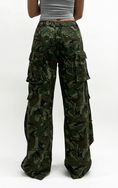 heart cargo pants camo-Nibgnus-APOC STORE