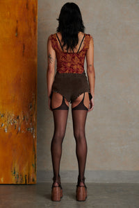 Furn Playsuit - Floral Jaquard-Karlaidlaw-APOC STORE