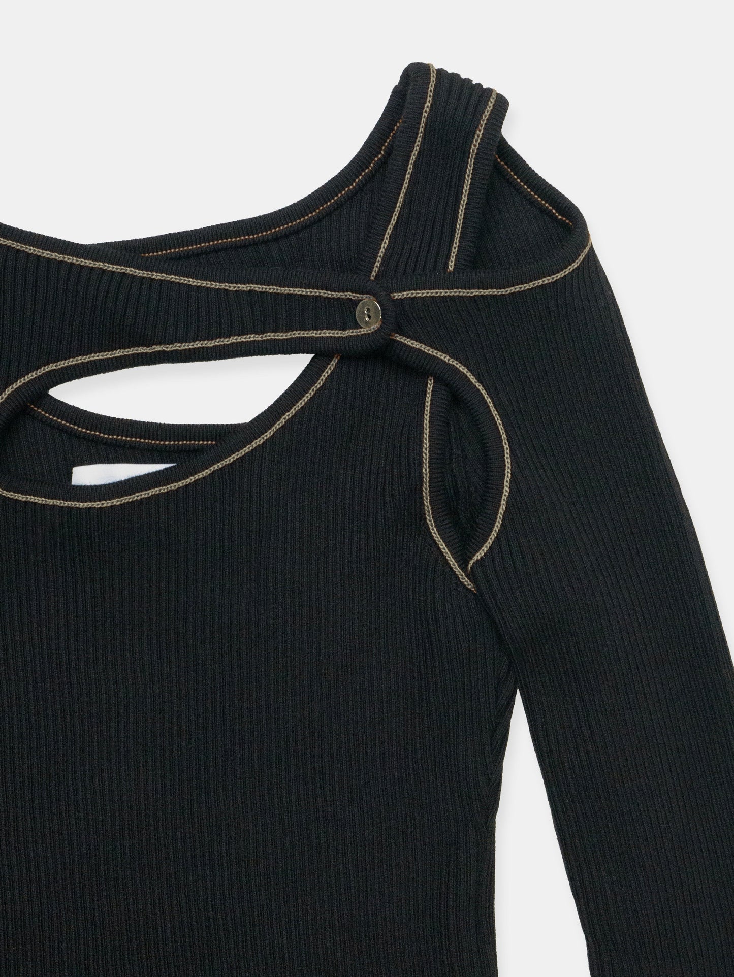 Score Knit Maxi Dress Black-René Scheibenbauer-APOC STORE