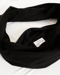 Black Cotton Twist Scarf Bag-arc us arkus-APOC STORE