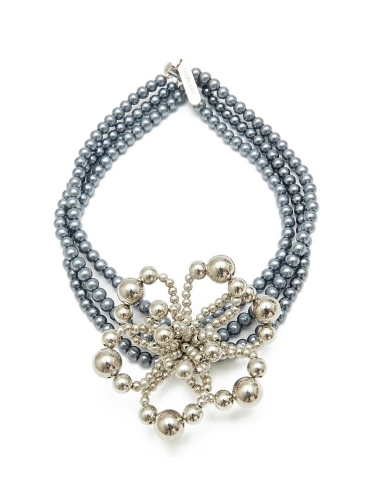 Bloom Armor Choker - Silver-1CONCEPT-APOC STORE