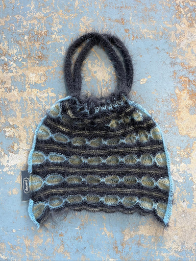 Reversible Knitted Bag Blue-deparel-APOC STORE