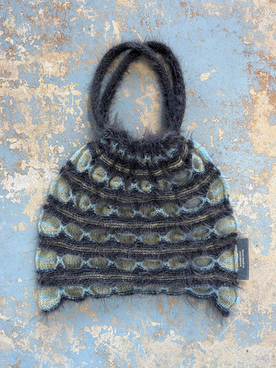 Reversible Knitted Bag Blue-deparel-APOC STORE