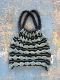 Reversible Knitted Bag Blue-deparel-APOC STORE