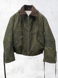 PATCHWORK BOMBER JACKET VERT-UNDER THE SIGN-APOC STORE