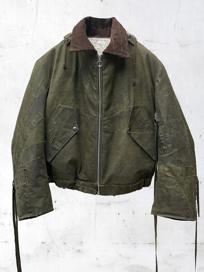 PATCHWORK BOMBER JACKET VERT-UNDER THE SIGN-APOC STORE