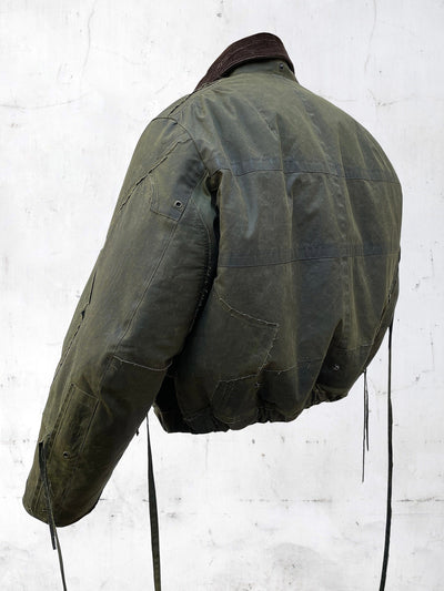 PATCHWORK BOMBER JACKET VERT-UNDER THE SIGN-APOC STORE