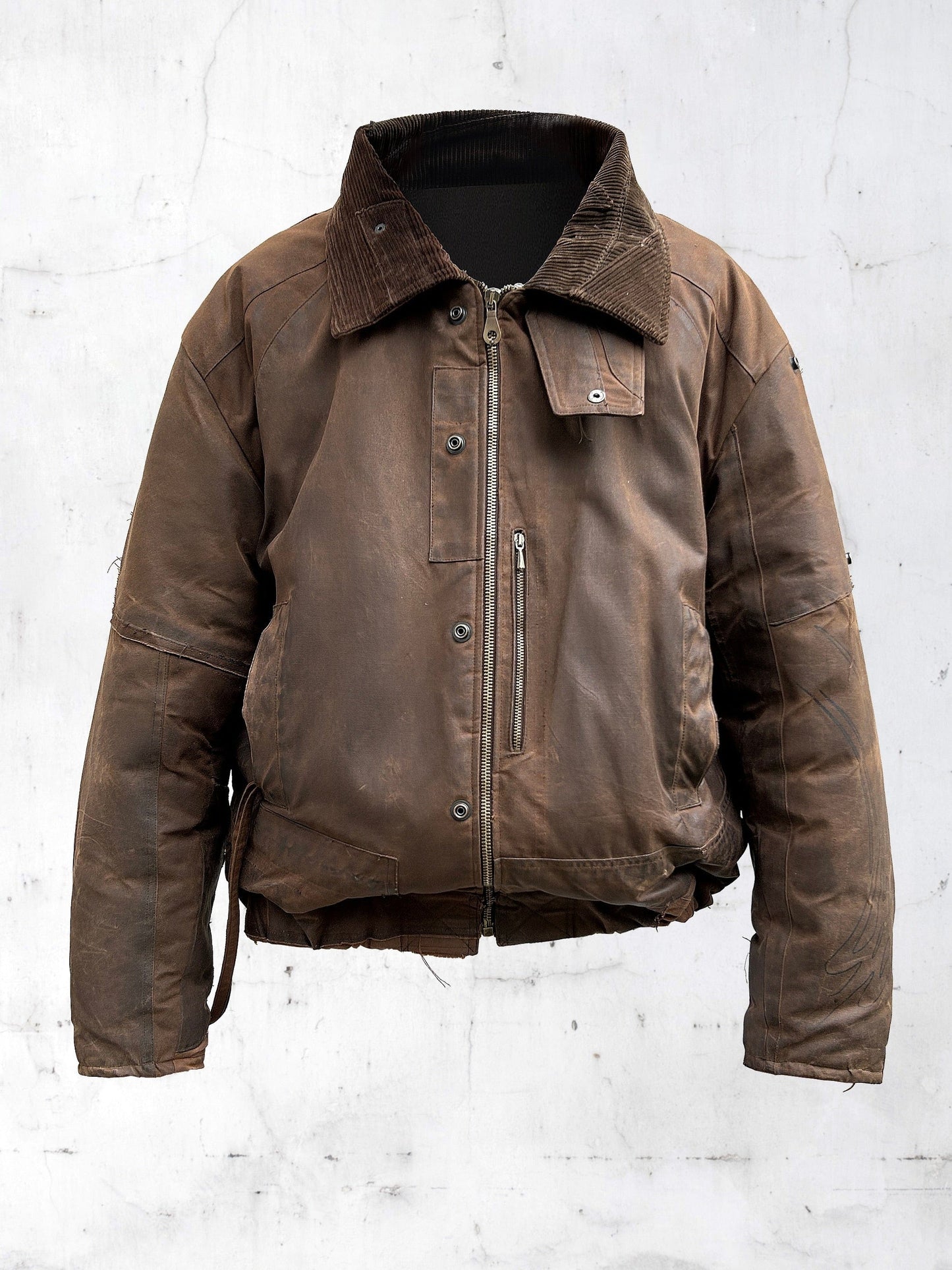 PATCHWORK BOMBER JACKET MARRON-UNDER THE SIGN-APOC STORE