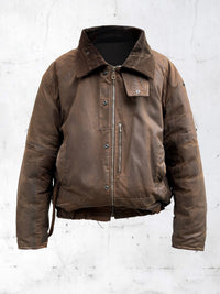 PATCHWORK BOMBER JACKET MARRON-UNDER THE SIGN-APOC STORE