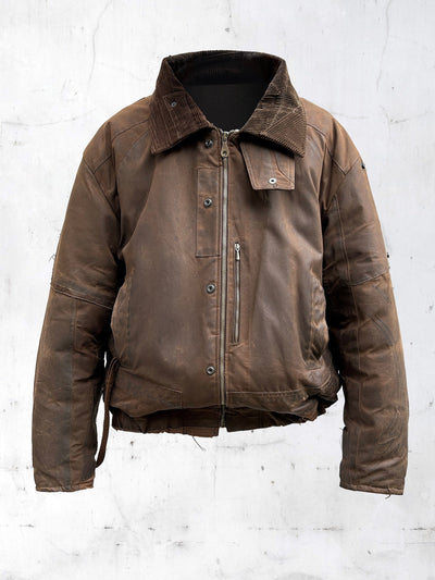 PATCHWORK BOMBER JACKET MARRON-UNDER THE SIGN-APOC STORE