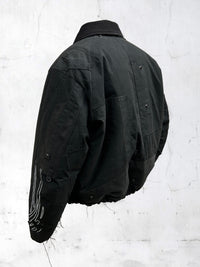 PATCHWORK BOMBER JACKET NOIR-UNDER THE SIGN-APOC STORE